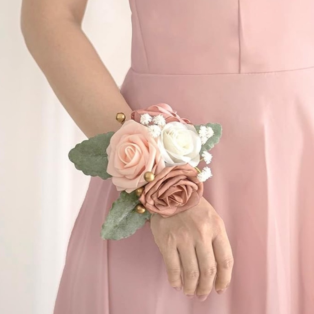 Set of 10 Wrist Corsage Pearl Bracelet Bases - Picture 5 of 6